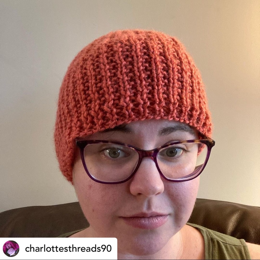 Hand Knit Hat- HANDMADE - Picture 4 of 4
